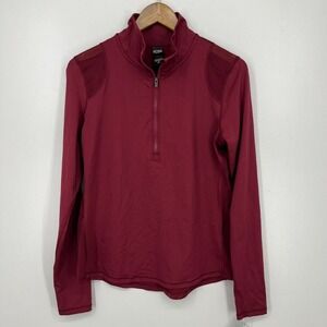 Victoria‎ Sport Lightweight Pullover Sweatshirt Women's M Red 1/2 Zip New NWT